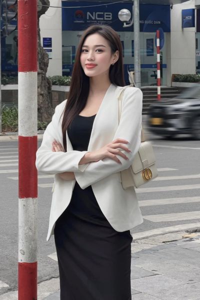 blazer không cổ 4