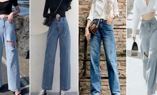 Quần jean ống rộng và cách phối đồ siêu chất như fashionista