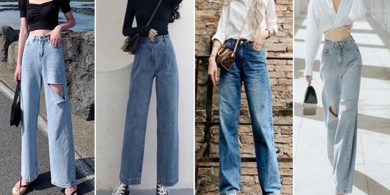 Quần jean ống rộng và cách phối đồ siêu chất như fashionista