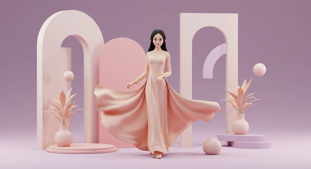 Sức hút đặc biệt khi Lương Thùy Linh mặc maxi